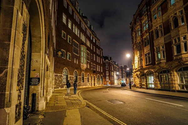 Widok Nocny Dzielnicę Mieszkalną Londynu Anglia Zjednoczone Królestwo Londyn — Zdjęcie stockowe