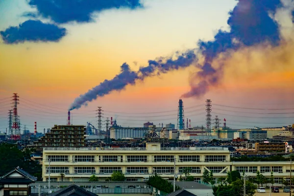 Kashima Kust Industrie Kashima Stad Landschap Schietplaats Tskuba Stad Ibaraki — Stockfoto