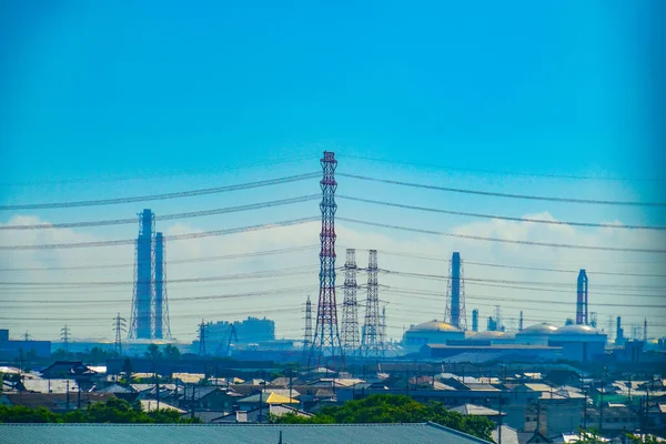 Kashima Seaside Industry Kashima Townscape Shooting Location Tskuba City Ibaraki — Stock Photo, Image