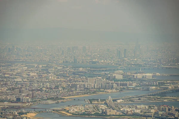 Miasteczko Osaka Widziane Rokko Mountain Miejsce Fotografowania Kobe City Hyogo — Zdjęcie stockowe