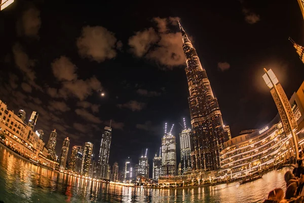 Burjuca Rifhana Night Scene Émirats Arabes Unis Lieu Tournage Dubaï — Photo