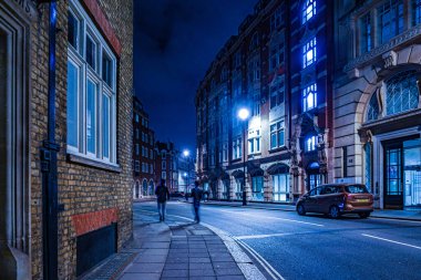 İngiltere, Londra 'nın yerleşim alanının gece görüşü. Birleşik Krallık, Londra