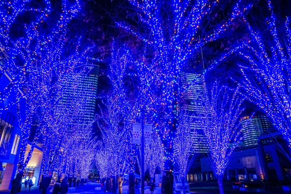 Illumination Noël Yokohama Minato Mirai Lieu Tournage Préfecture Yokohama City — Photo