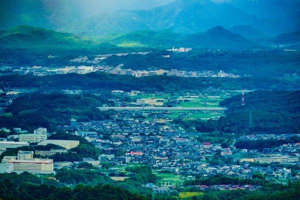 Сцена Rokko Horse Ropeway Shooting Location Kobe City Hyogo Pref — стокове фото