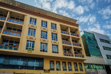 Birleşik Arap Emirlikleri ve Dubai kasabasının resmi. Çekim Konumu: Dubai