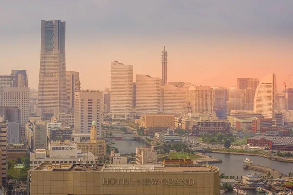 Paisagem Yokohama Minato Mirai Localização Tiroteio Prefeitura Yokohama City Kanagawa — Fotografia de Stock