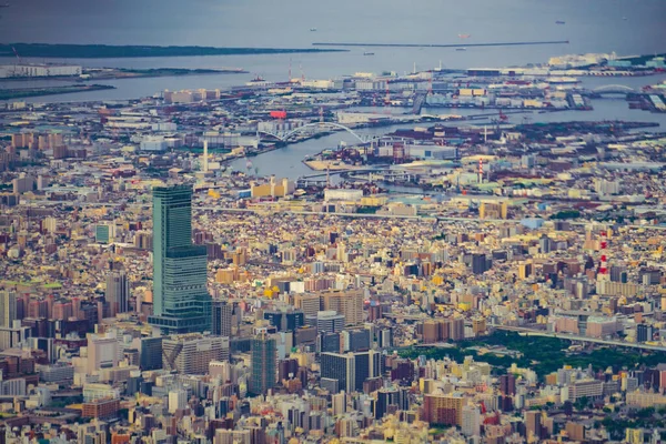 Abeno Harukas Och Osaka Stadsbild Skytteläge Osaka Län — Stockfoto