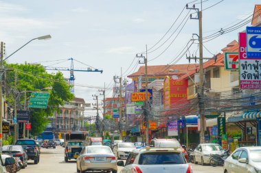 Pattayas şehir alanı (Tayland Krallığı) resmi. Çekim yeri: Tayland, Pattaya