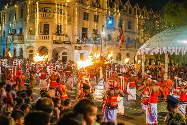 Festiwal Esara Perahera Sri Lanka Candy Miejsce Fotografowania Sri Lanka — Zdjęcie stockowe