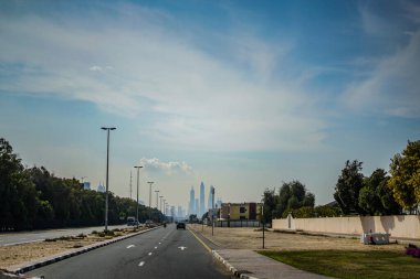 Birleşik Arap Emirlikleri ve Dubai kasabasının resmi. Çekim Konumu: Dubai