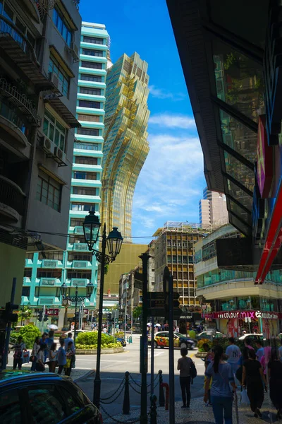 Grandris Bore Och Macao Stadsbild Plats För Fotografering Macao Special — Stockfoto