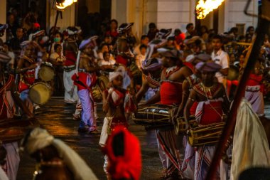 Esara Perahera Festivali (Sri Lanka Şeker). Çekim Konumu: Sri Lanka, Candy