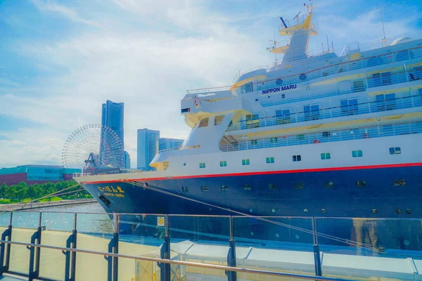 Nippon Maru Yokohama Minato Mirais Ciudad Ubicación Del Tiroteo Yokohama — Foto de Stock