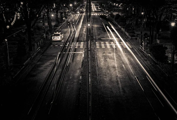 Imagens Tráfego Nishi Shinjuku Localização Tiroteio Tóquio Área Metropolitana — Fotografia de Stock