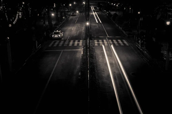 西新宿的交通图片 射击地点 东京大都市地区 — 图库照片