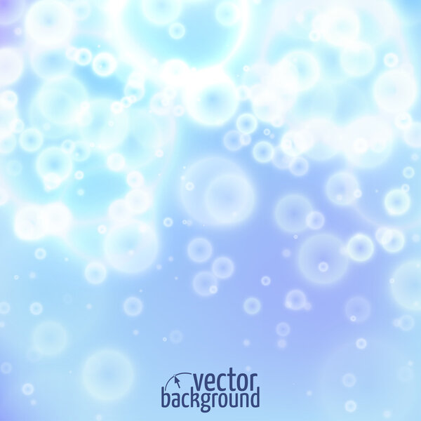 Blue background with light and glow