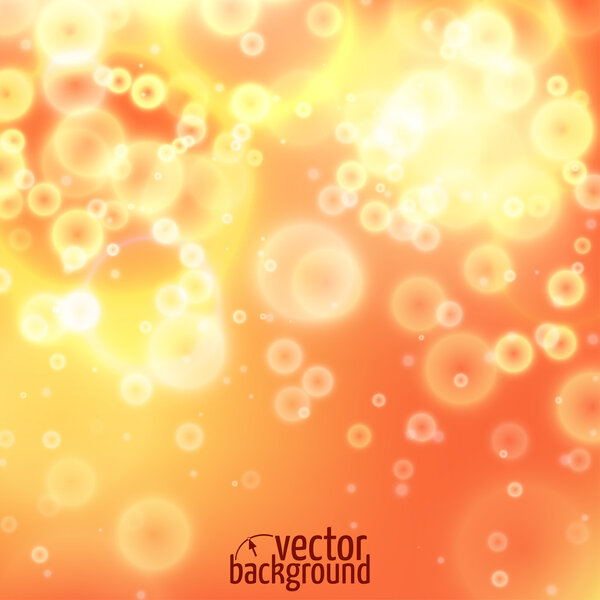 Orange abstract background with glow.