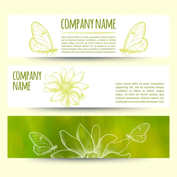 Yatay başlık sayfaları kümesi