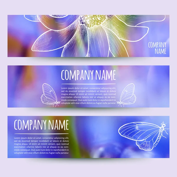 Yatay başlık sayfaları kümesi