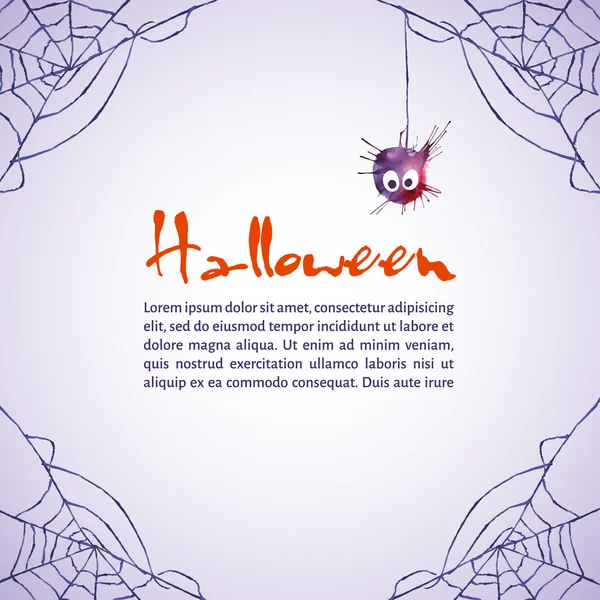 Carta per Halloween con macchie e spruzzi — Vettoriale Stock