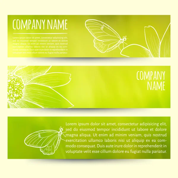 Yatay başlık sayfaları kümesi