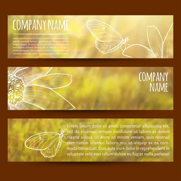 Yatay başlık sayfaları kümesi