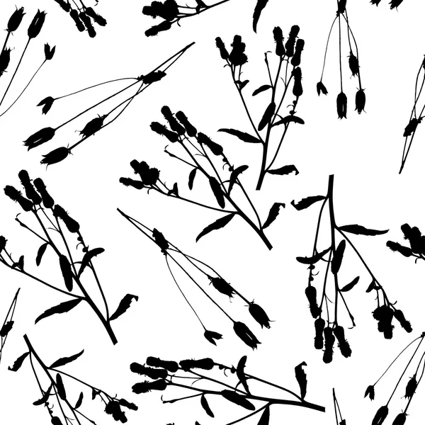Bezszwowe doodle trawy wzór — Wektor stockowy