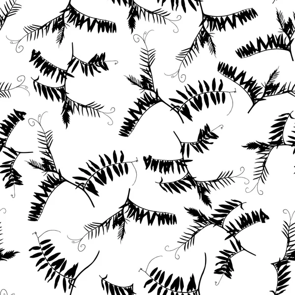 Seamless doodle grass pattern — Stock Vector