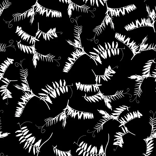 Naadloze doodle gras patroon — Stockvector