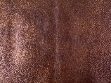 Hakiki koyu kahverengi sığır deri dokusu. Makro fotoğraf