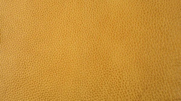 Echtes Gelbes Rinderleder Textur Hintergrund Makroaufnahme — Stockfoto