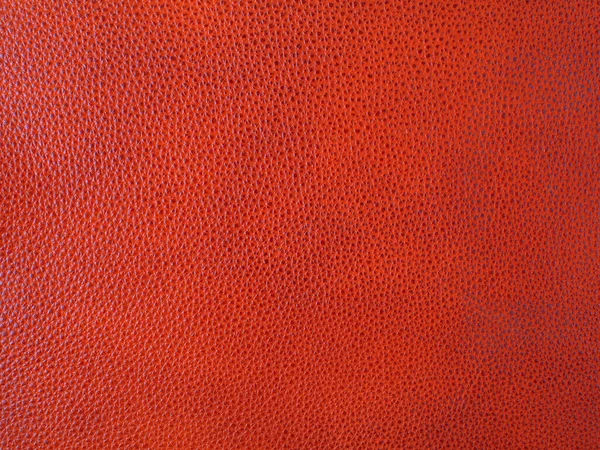 Fondo Genuino Textura Cuero Ganado Rojo Brillante Macro Foto — Foto de Stock