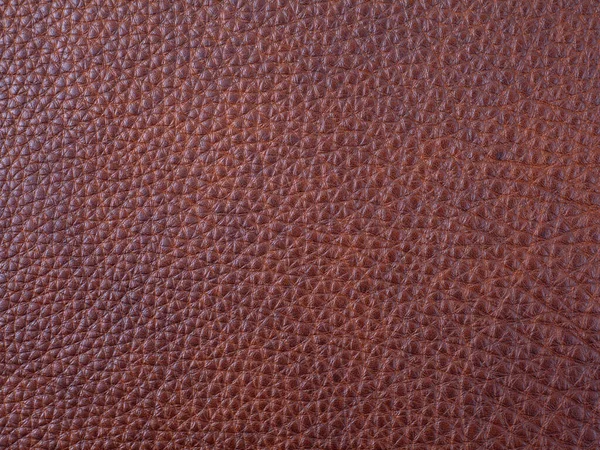 Véritable Cuir Bovin Brun Fond Texture Macro Photo — Photo