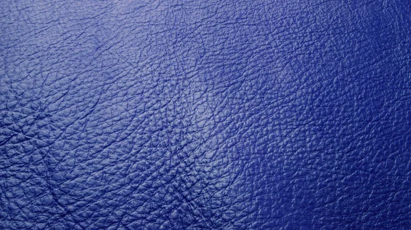 Genuine Blue Cattle Leather Texture Background Macro Photo — Stock Photo, Image