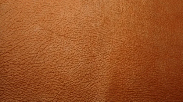 Fondo Genuino Textura Cuero Vacuno Marrón Claro Macro Foto — Foto de Stock