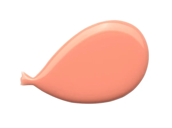 Lote Balão Rosa Forma Esmalte Isolado Fundo Branco Foto Vista — Fotografia de Stock
