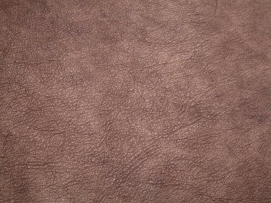 Hakiki kahverengi sığır deri dokusu. Makro fotoğraf