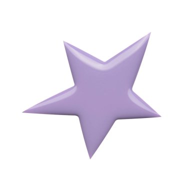 Beyaz arka planda izole edilmiş mor yıldız şekilli tırnak cilası. Fotoğraf. Üst görünüm