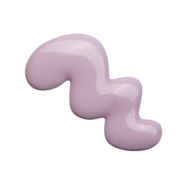 Beyaz arka planda izole edilmiş mor oje lekeleri. Fotoğraf. Üst görünüm