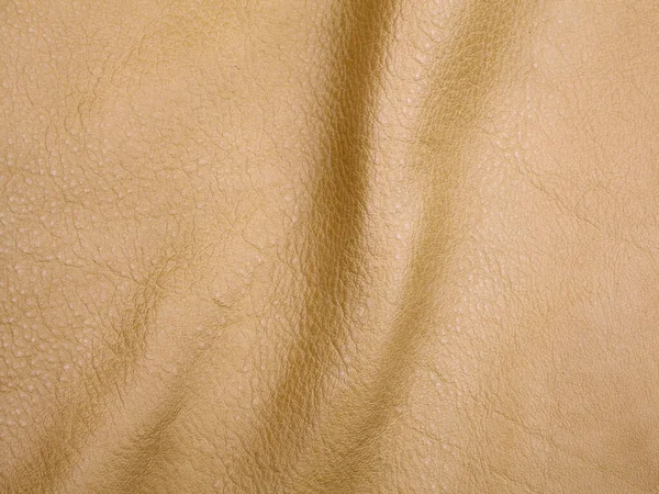 Fondo Genuino Piel Vacuno Beige Textura Macro Foto —  Fotos de Stock