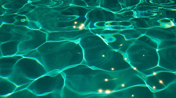 Textura Azul Abstracta Del Agua Piscina Con Reflejos — Foto de Stock