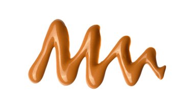 Beyaz arka planda kremalı temel lekesi. Beyazda izole edilmiş. Güzellik ve moda anlayışı