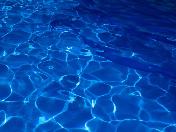 Textura Azul Abstracta Del Agua Piscina Con Reflejos — Foto de Stock