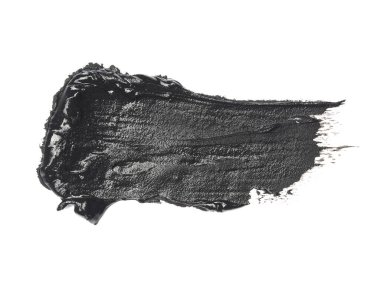 Beyaz arka plana sürülmüş kremsi vücut çamuru. İzole edilmiş. Güzellik ve cilt bakımı kavramı