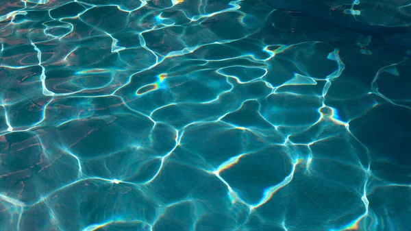 Textura Azul Abstracta Del Agua Piscina Con Reflejos — Foto de Stock