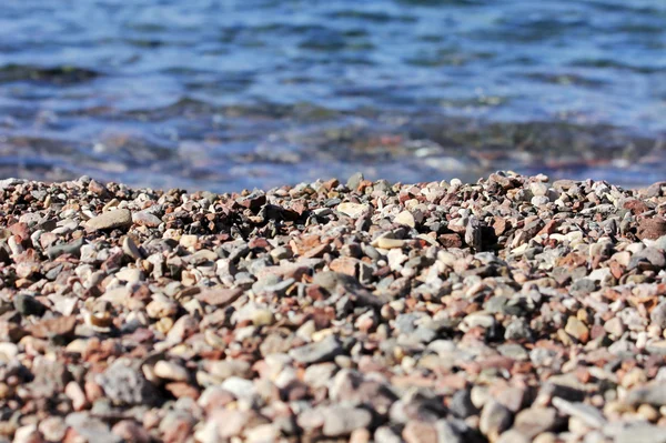 Beach stones by the sea shore — Stock Photo, Image