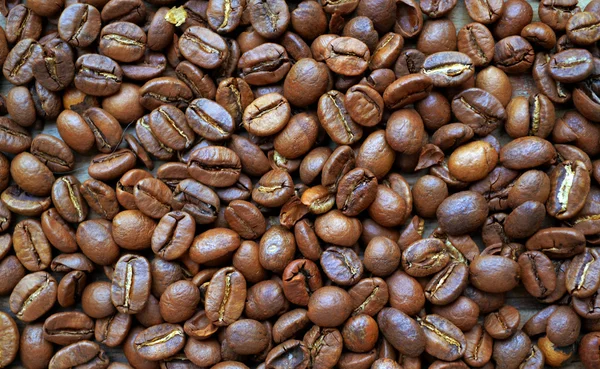 Beaucoup de grains de café torréfiés pf — Photo