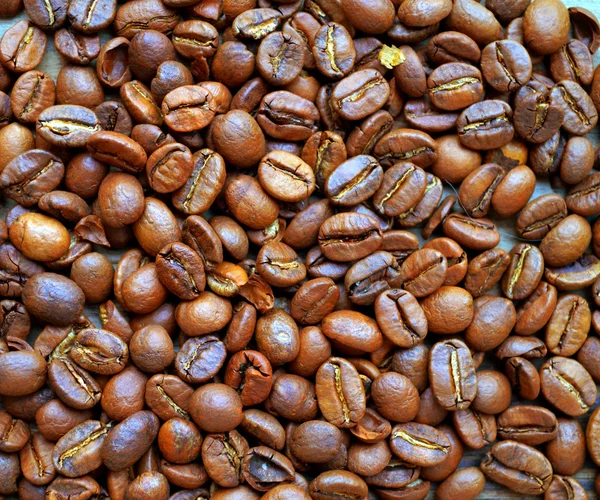 Beaucoup de grains de café torréfiés pf — Photo