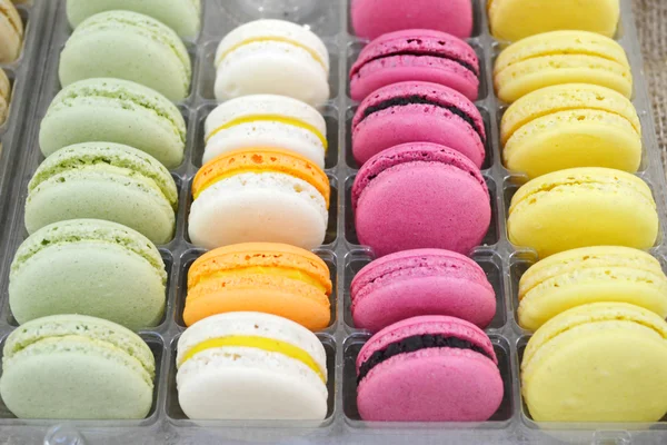 Set of colourful french macarons — Stock Photo, Image