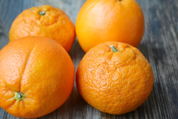 Set of citrus fruits - tangerines and oranges — Stock Photo, Image